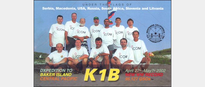 QSL K1B Baker